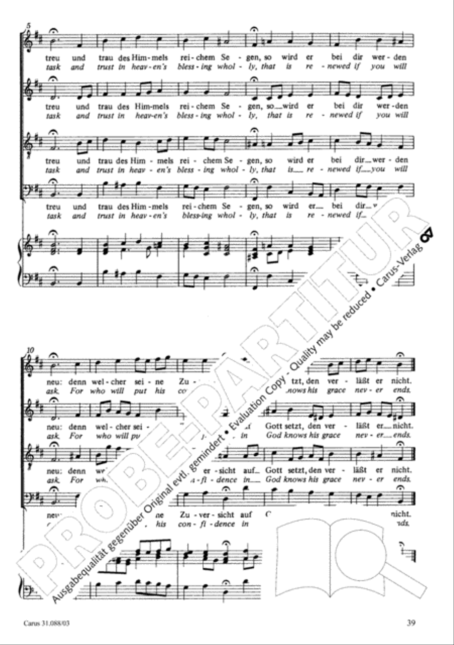 See now, as fishermen I will send you (Siehe, ich will viel Fischer aussenden) 4-Part scores gallery preview page 40