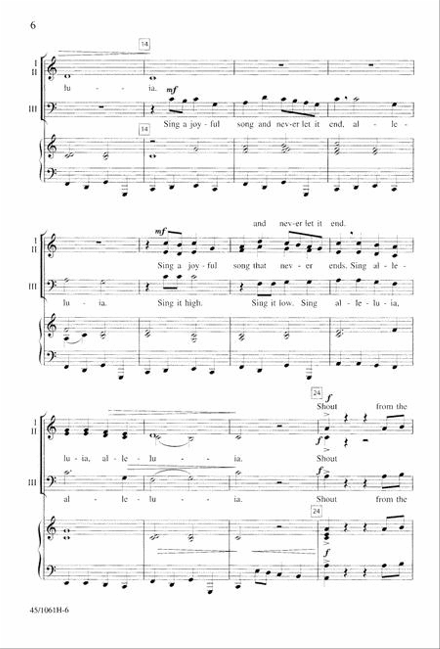 In Concert! for Three-part Mixed Choirs 3-Part scores gallery preview page 4