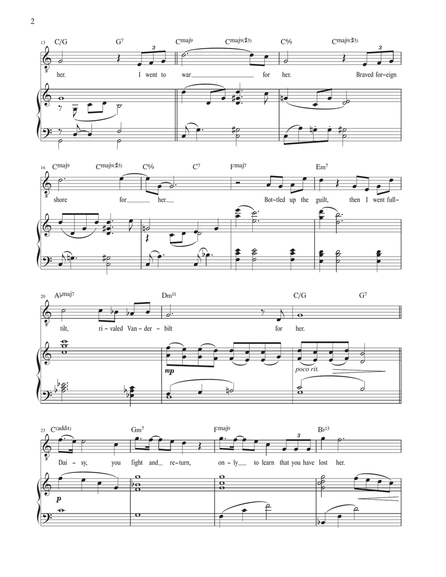 For Her (from The Great Gatsby) Voice scores gallery preview page 2