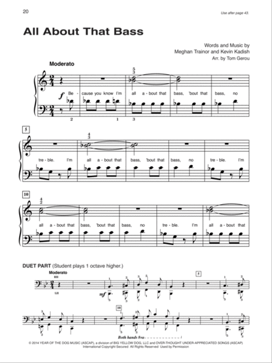 Alfred's Basic Piano Library: Popular Hits, Levels 1A & 1B (Value Pack) Piano Method scores gallery preview page 18