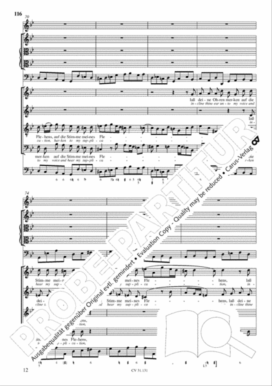 The Complete Sacred Vocal Works (Das geistliche Vokalwerk) Voice scores gallery preview page 117