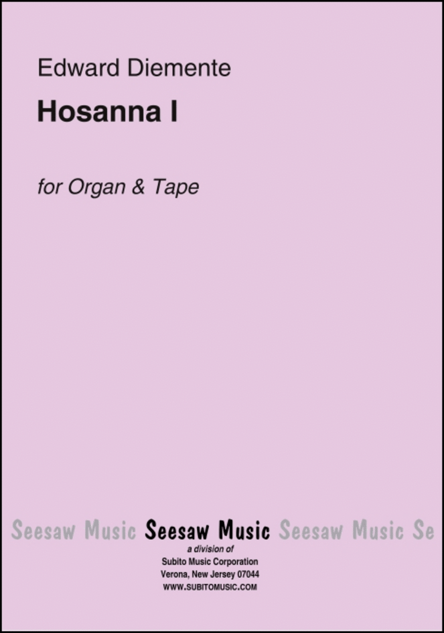 Hosanna I Hosanna I Organ scores gallery preview page 1