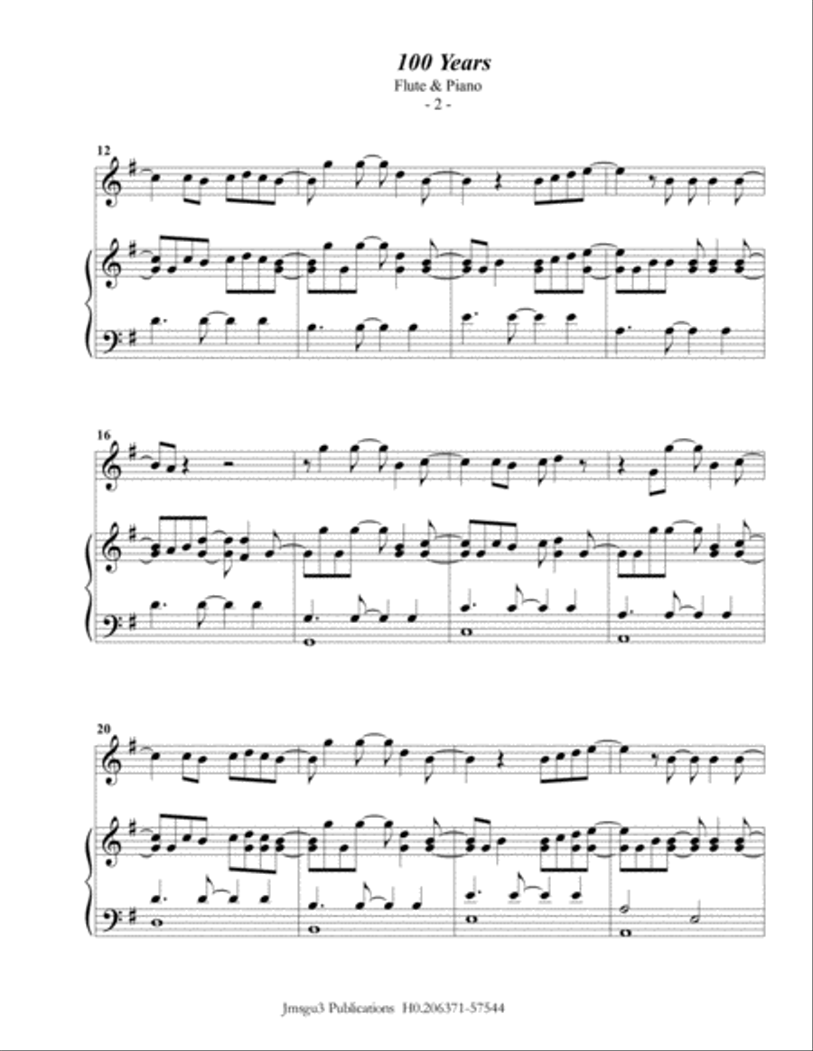 100 Years Flute Solo scores gallery preview page 2