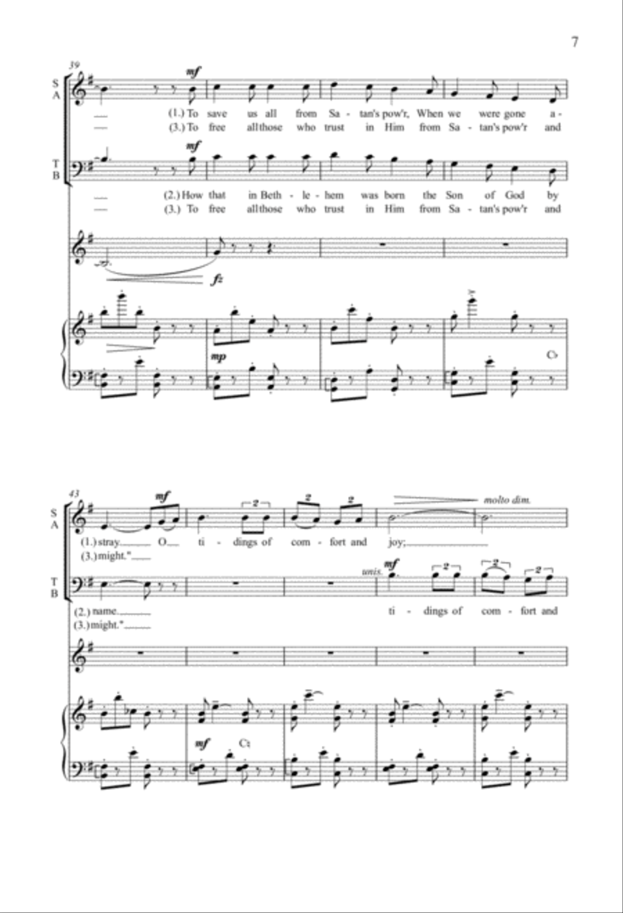 A Winter Triptych 4-Part scores gallery preview page 5