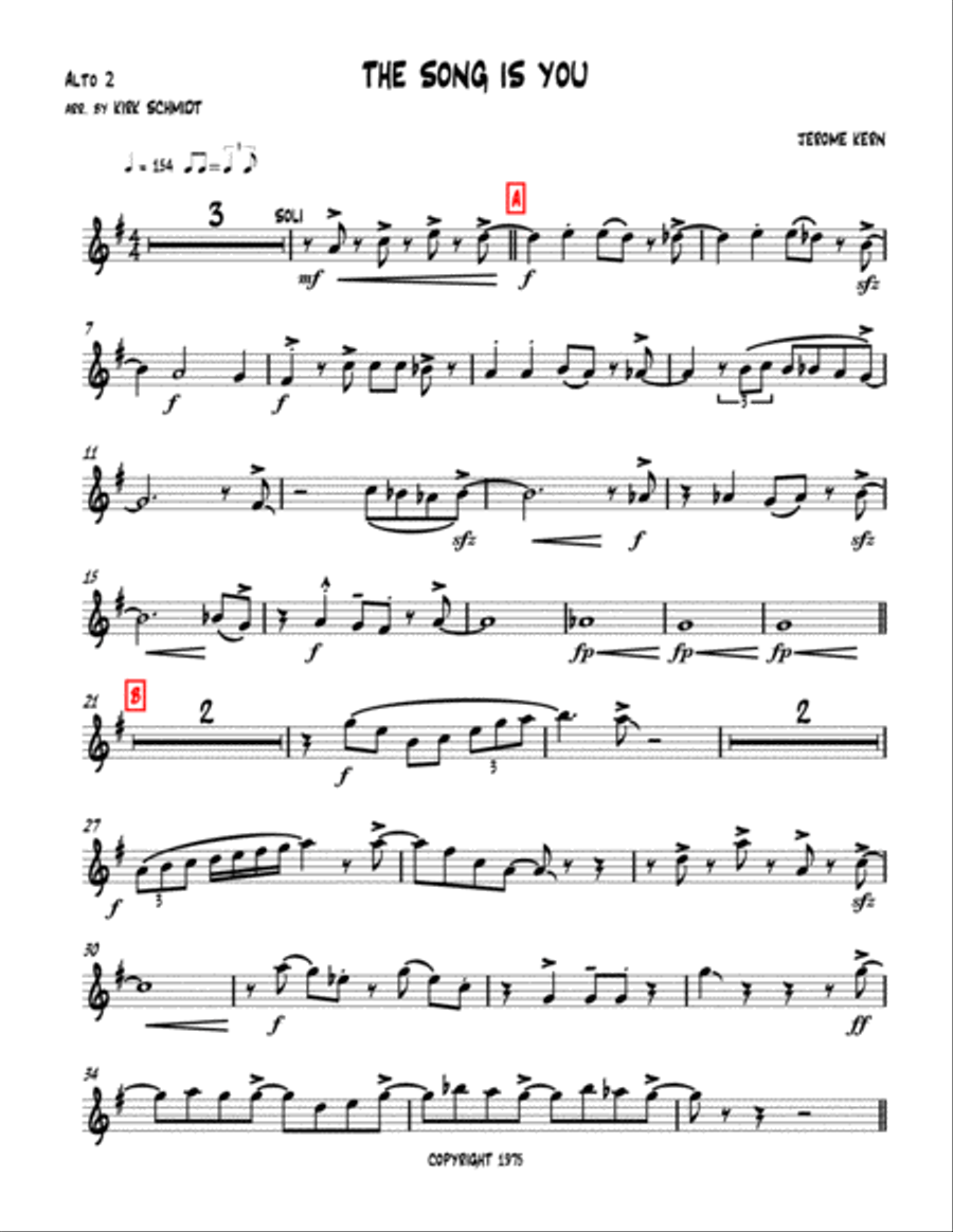 The Song Is You Jazz Ensemble scores gallery preview page 4