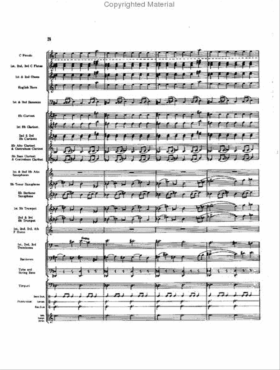 Caccia and Chorale Concert Band scores gallery preview page 25