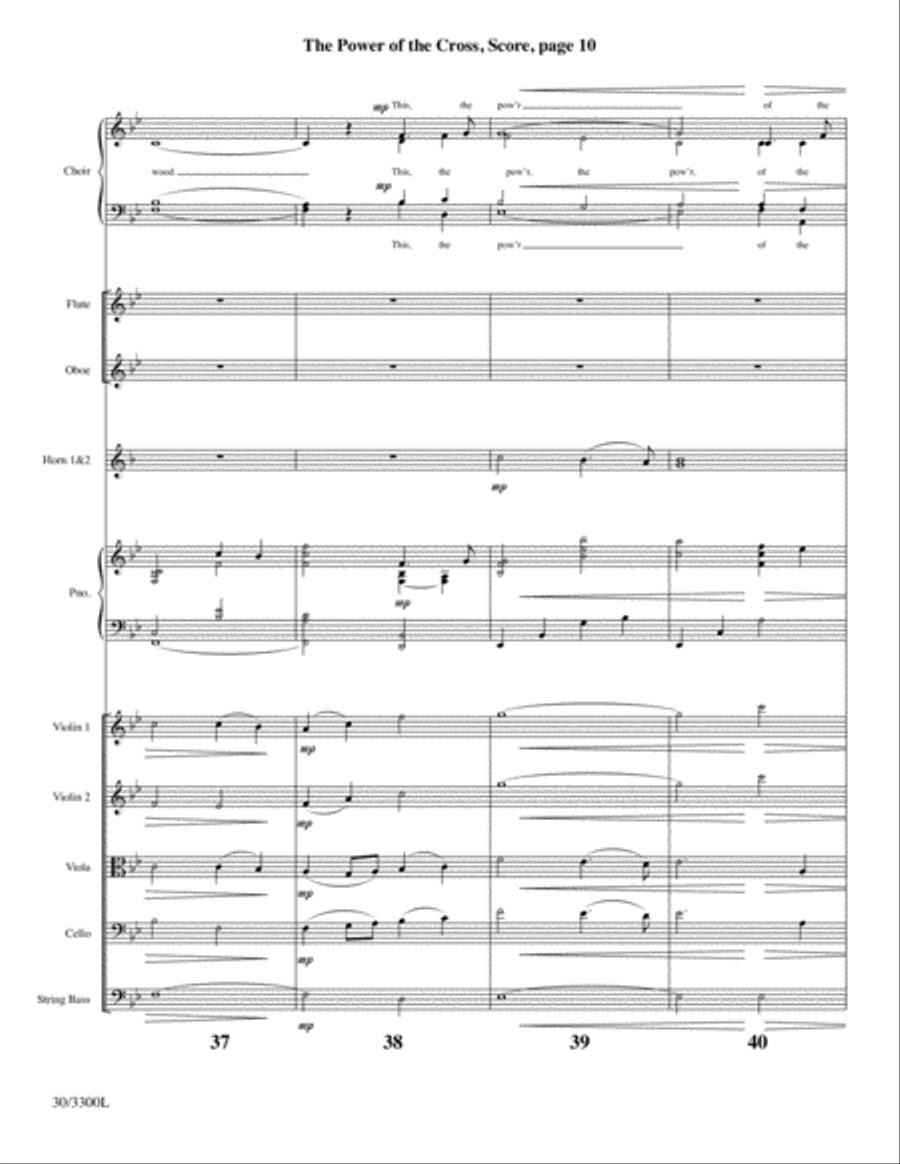 The Power of the Cross - Instrumental Ensemble Score and Parts image number null