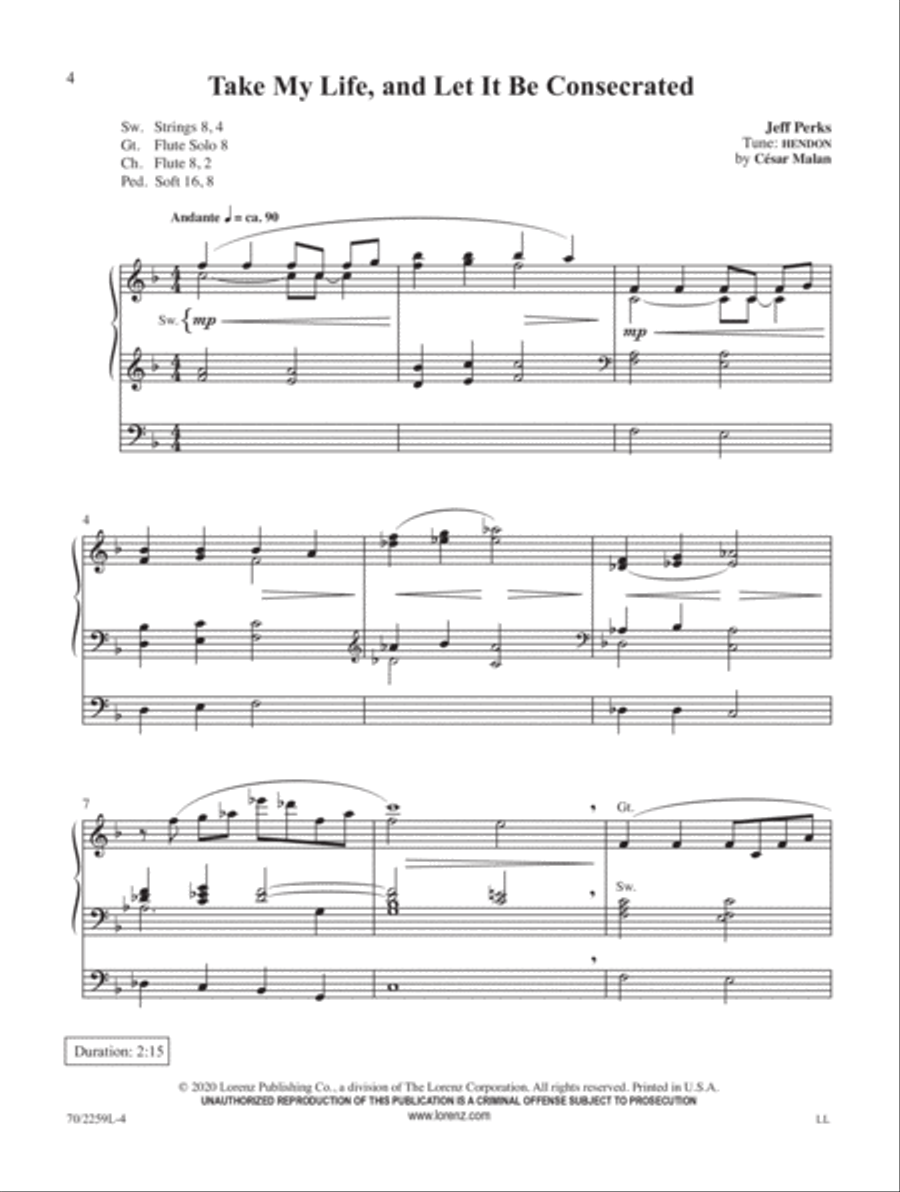 Exaltation Organ Solo scores gallery preview page 3