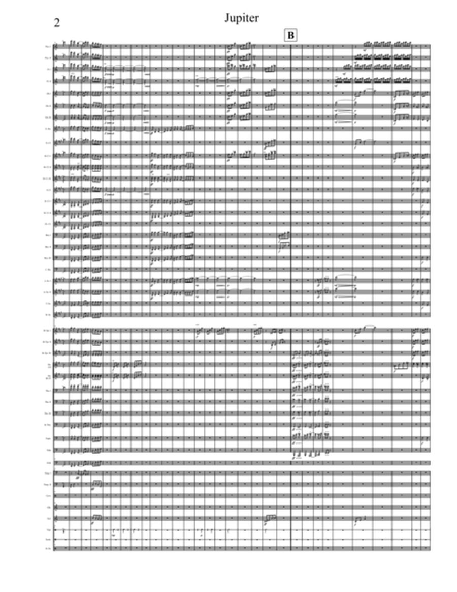 Jupiter, from "The Planets", arranged for Symphonic Band image number null