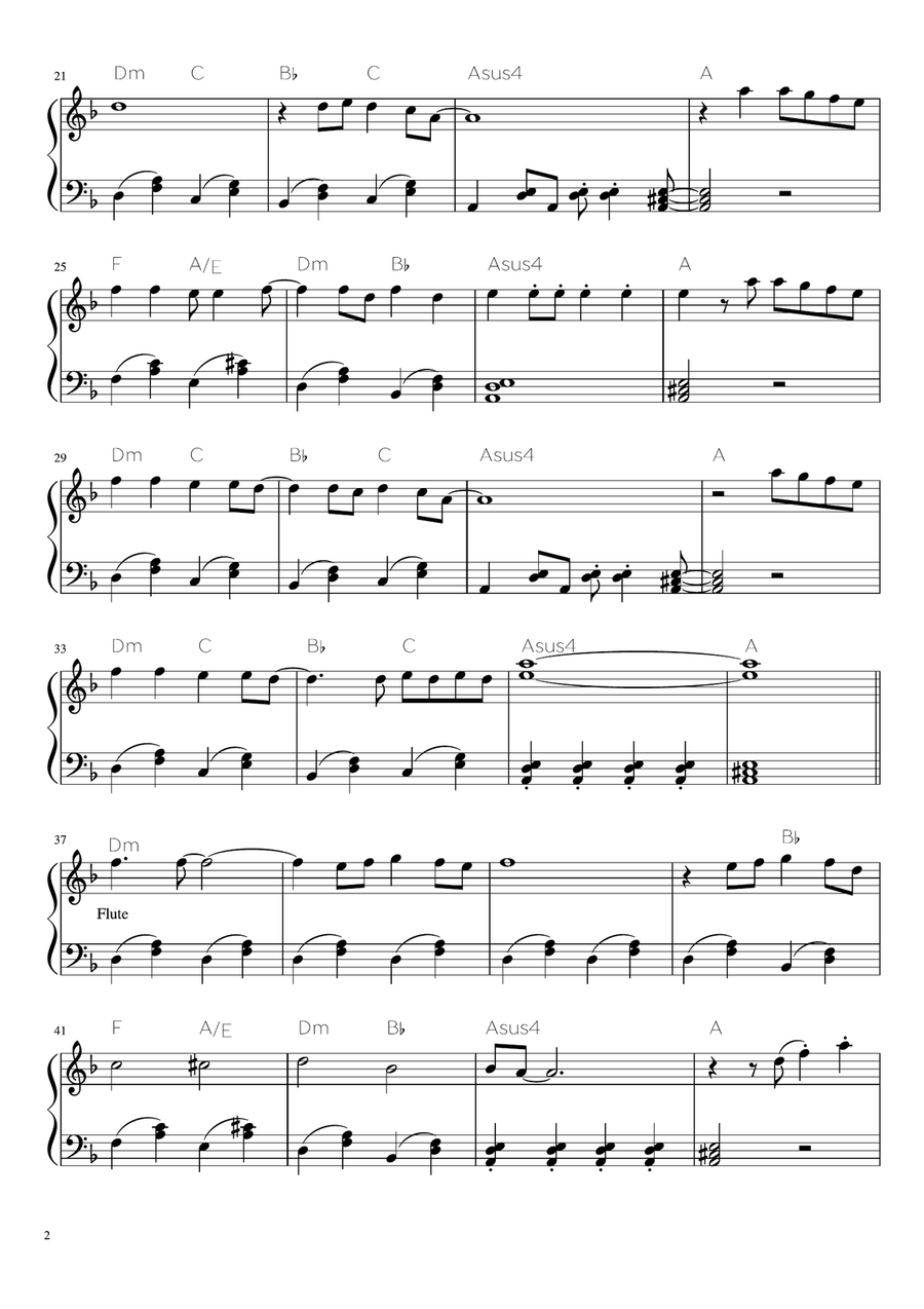 California Dreamin' Easy Piano scores gallery preview page 2
