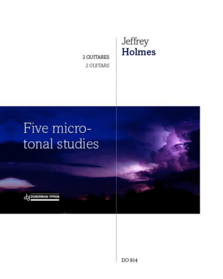 Five micro-tonal studies Five micro-tonal studies Classical Guitar scores gallery preview page 1
