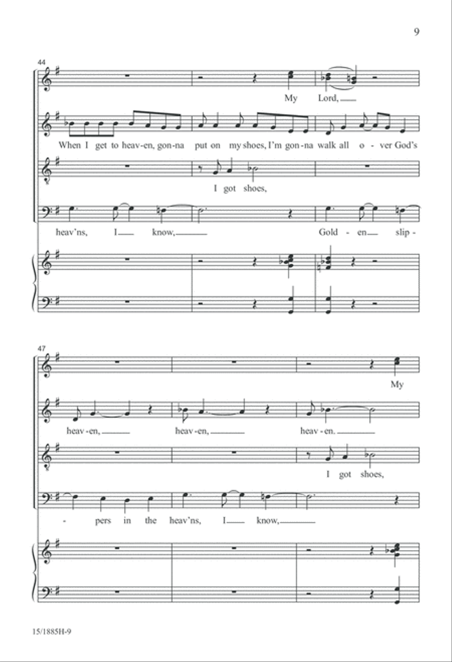 Walk the Streets of Gold Walk the Streets of Gold 4-Part scores gallery preview page 8
