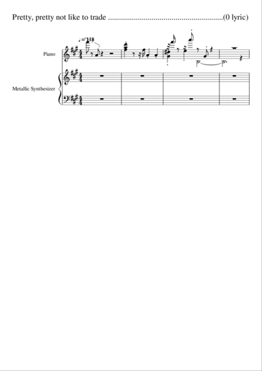 Just TRADE Piano Solo scores gallery preview page 3