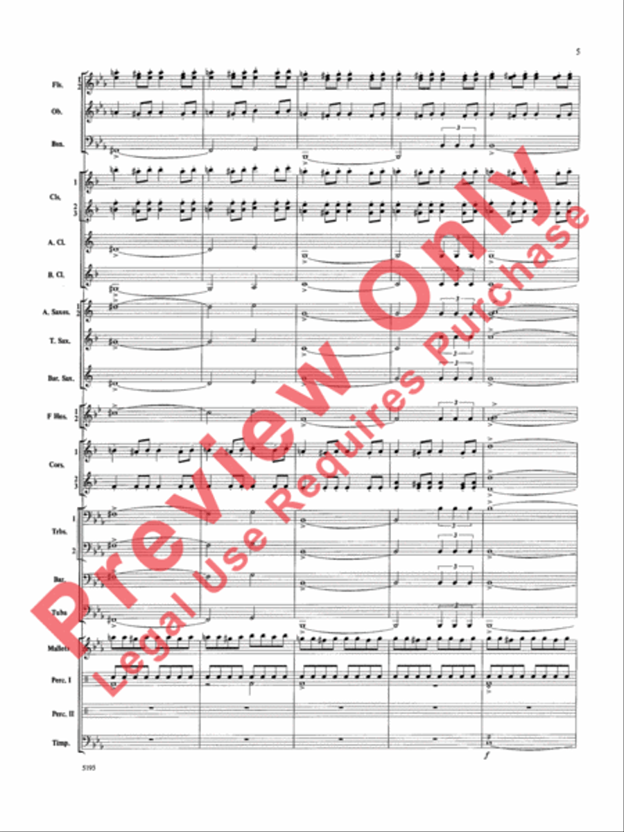 Night on Bald Mountain Night on Bald Mountain Concert Band scores gallery preview page 6