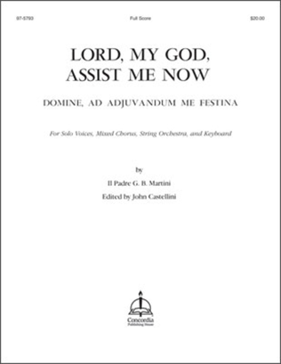 Lord, My God, Assist Me Now / Domine, ad adjuvandum me festina (Full Score)