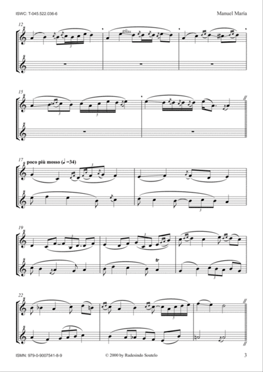 Manuel María (Bagpipes Duo) Bagpipe scores gallery preview page 3