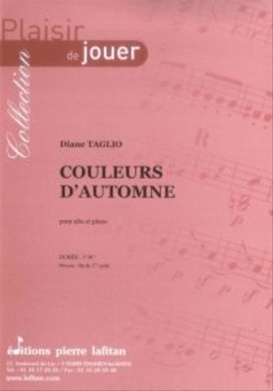 Couleurs d'Automne Couleurs d'Automne Piano Accompaniment scores gallery preview page 1