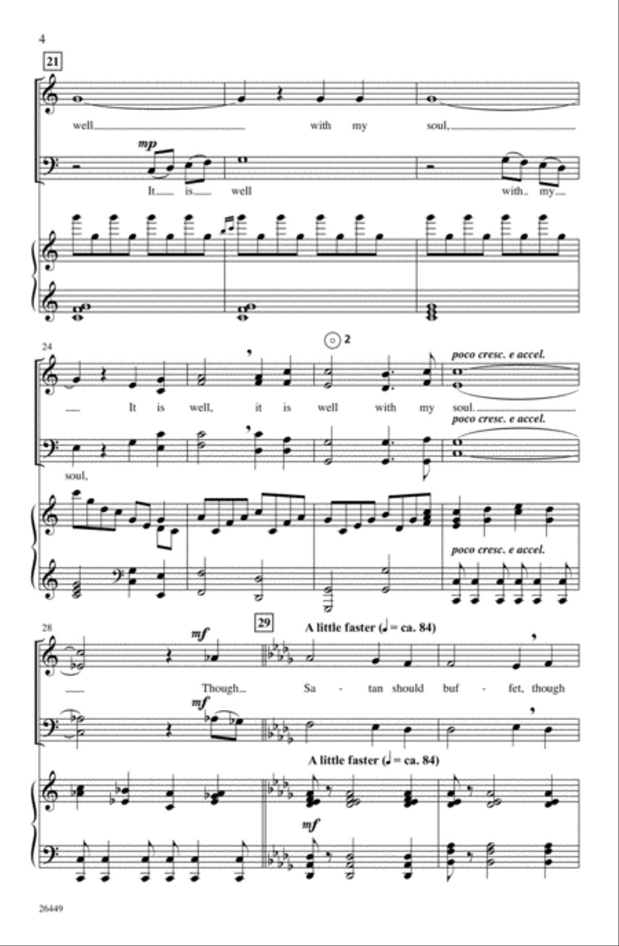 It Is Well with My Soul 4-Part scores gallery preview page 3
