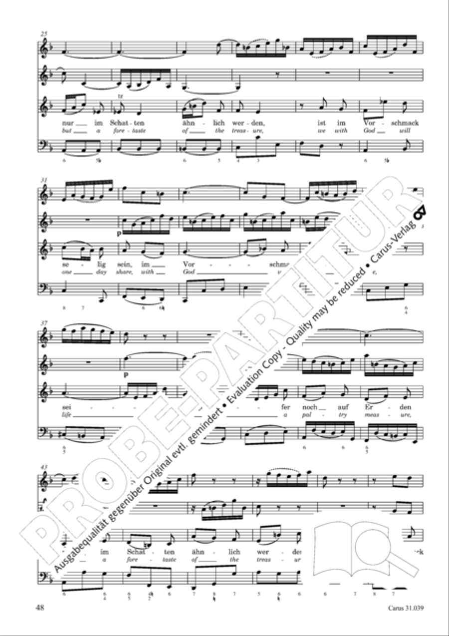 Give the hungry ones thy bread (Brich dem Hungrigen dein Brot) 4-Part scores gallery preview page 48
