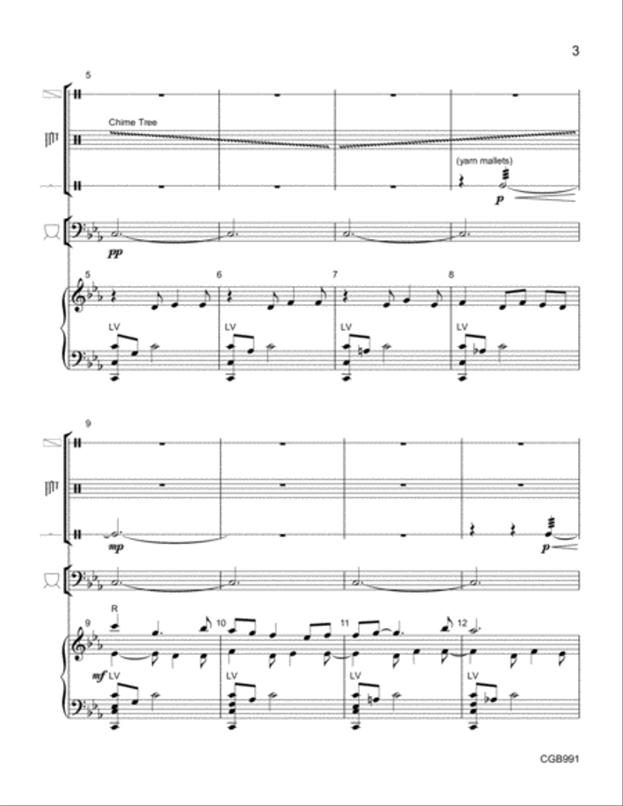Meditation and Praise Full Score Handbell Choir scores gallery preview page 3