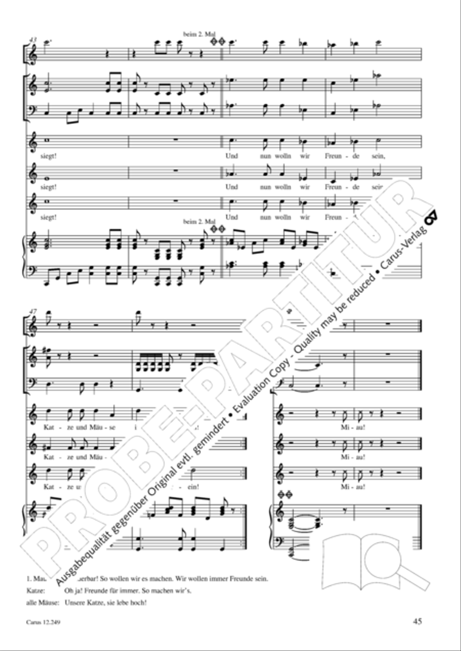 Mause in der Michaelskirche 4-Part scores gallery preview page 46