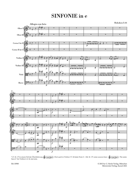 Symphony in E minor Hob. I:44