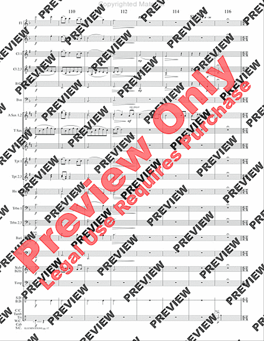 Illuminations Concert Band scores gallery preview page 20