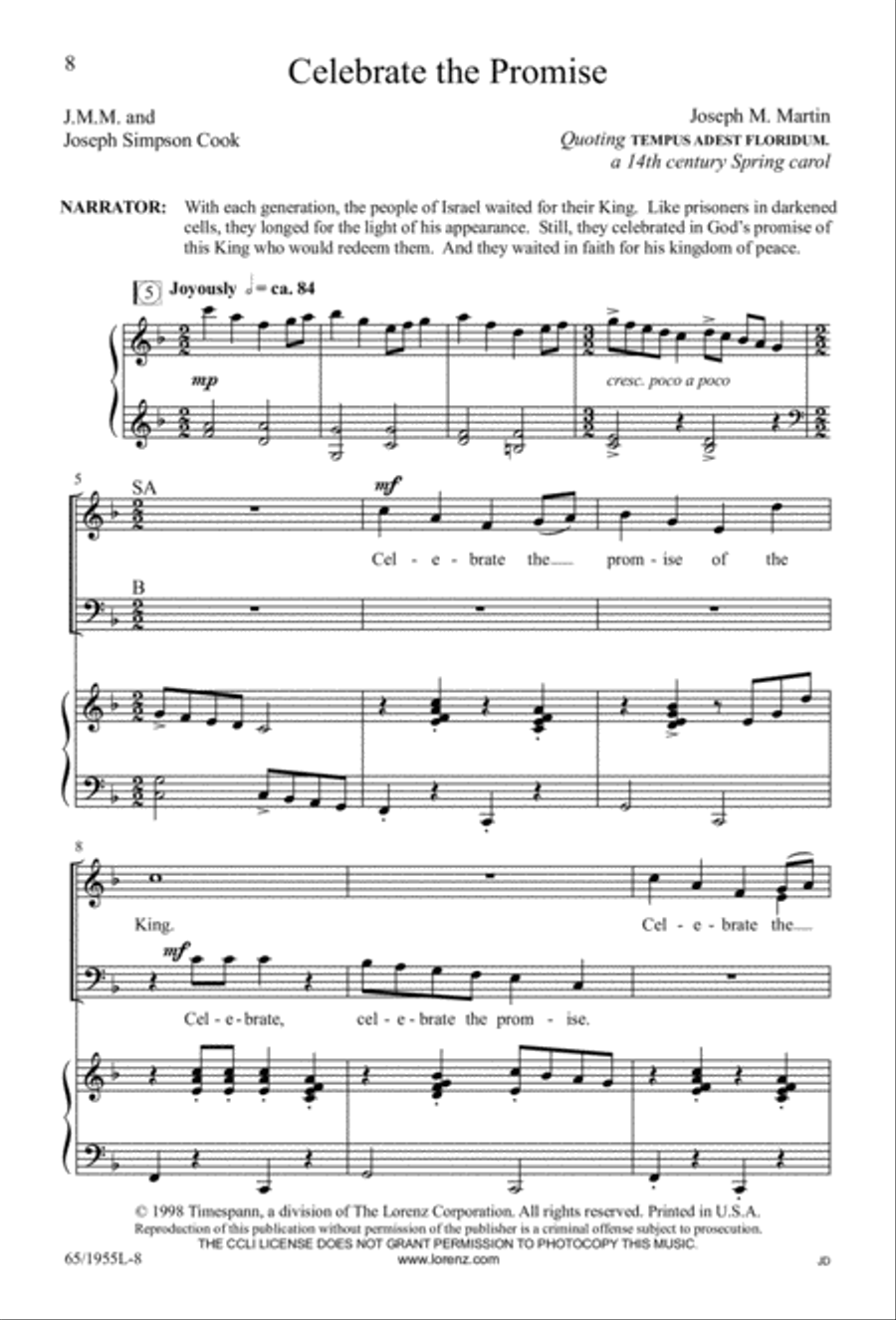 The Promise of a King 3-Part scores gallery preview page 8