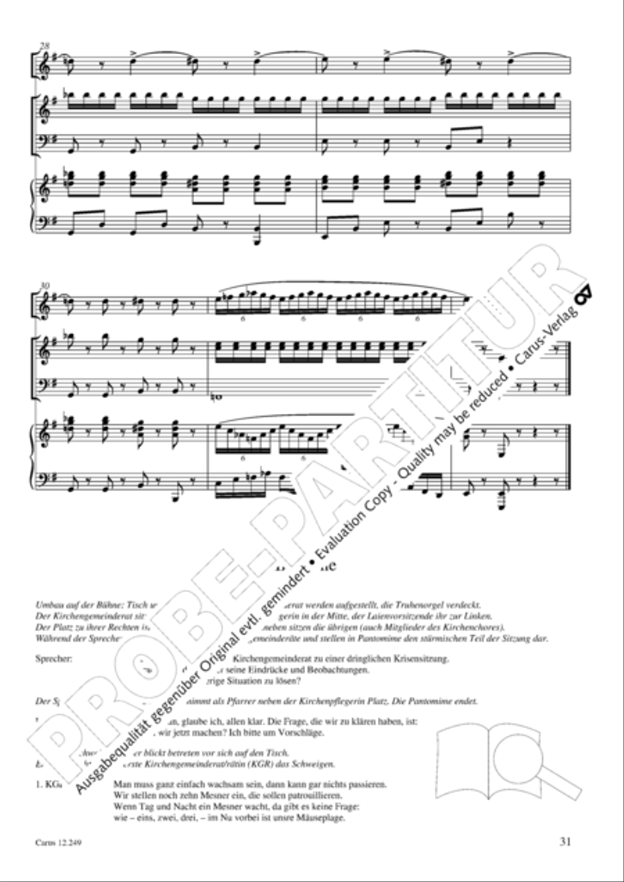 Mause in der Michaelskirche 4-Part scores gallery preview page 32
