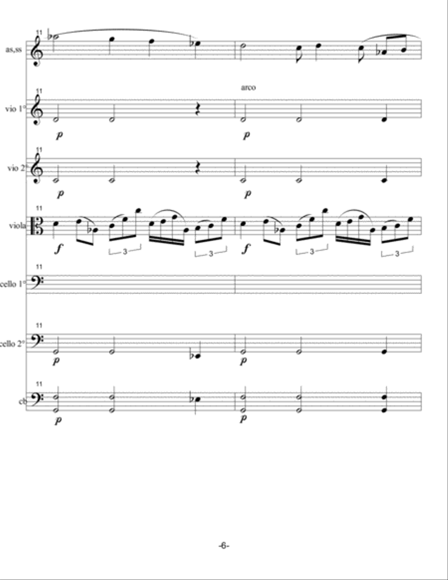 ARCHETIPO DI SOGNO IN UNA NOTTE D'INVERNO Chamber Orchestra scores gallery preview page 6