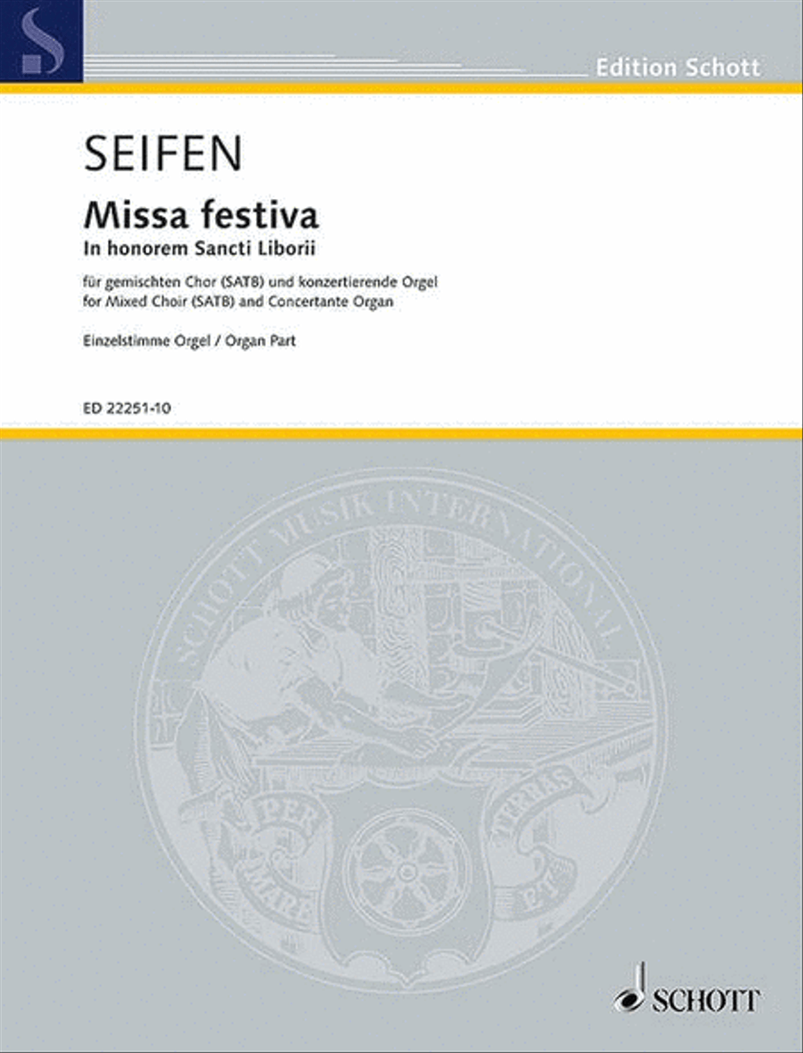 Missa festiva Organ scores gallery preview page 1