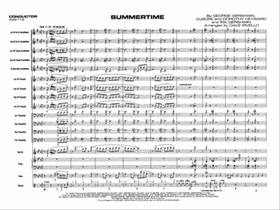 Summertime Jazz Ensemble scores gallery preview page 4