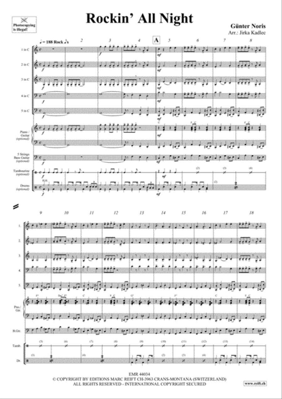 Rockin' All Night Brass Band scores gallery preview page 3