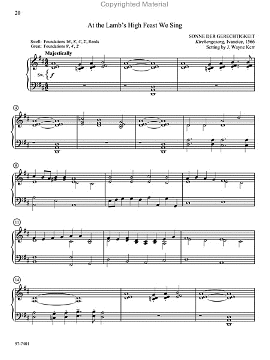 This Wondrous Mystery: Ten Preludes on Communion Hymns for Manuals Organ scores gallery preview page 18