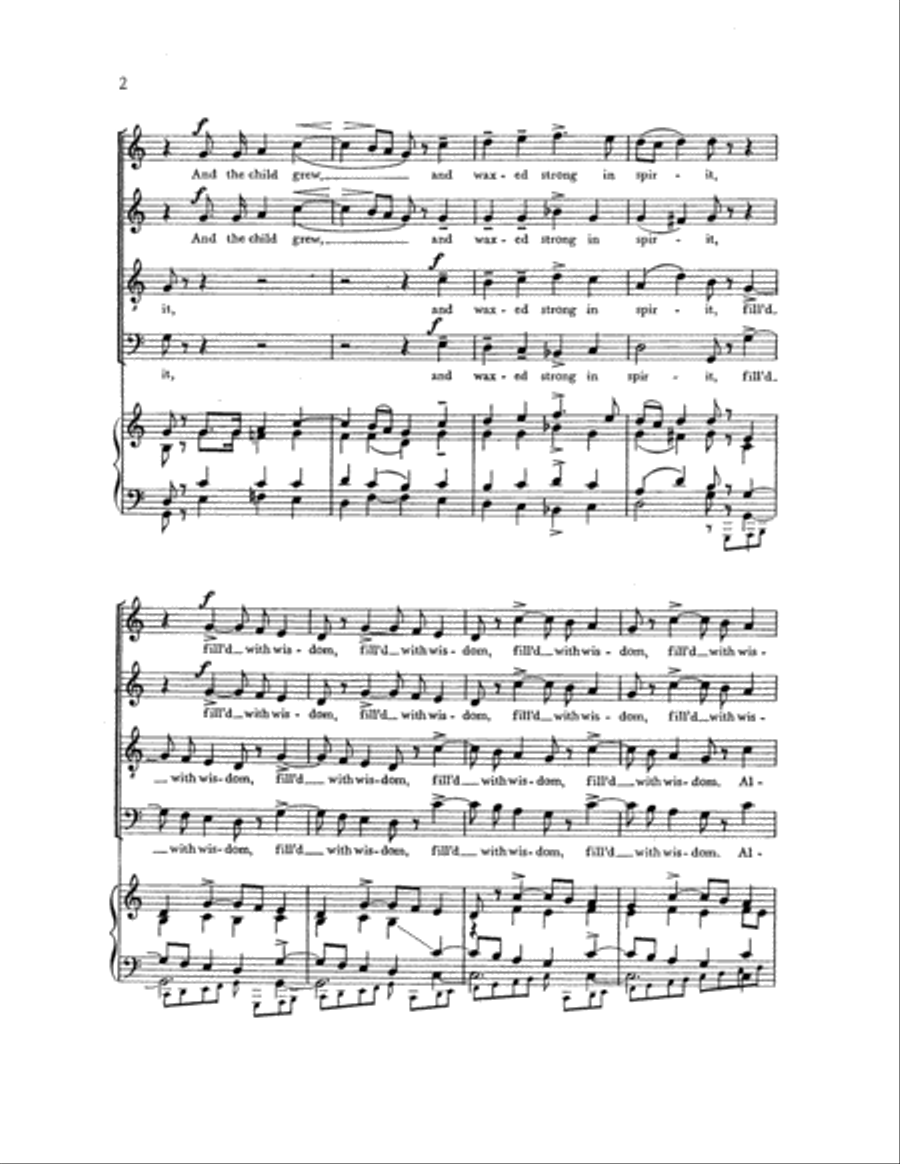 And the Child Grew And the Child Grew 4-Part scores gallery preview page 3