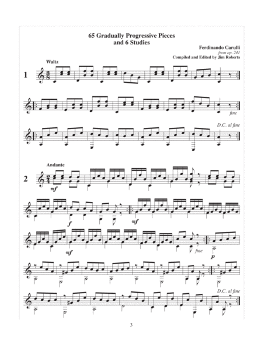 65 Gradually Progressive Pieces and 6 Studies Lute scores gallery preview page 4