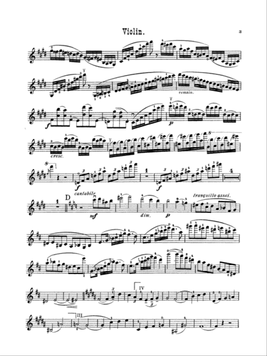Saint-Saëns: Violin Concerto No. 3 in B Minor, Op. 61 Violin Solo scores gallery preview page 3
