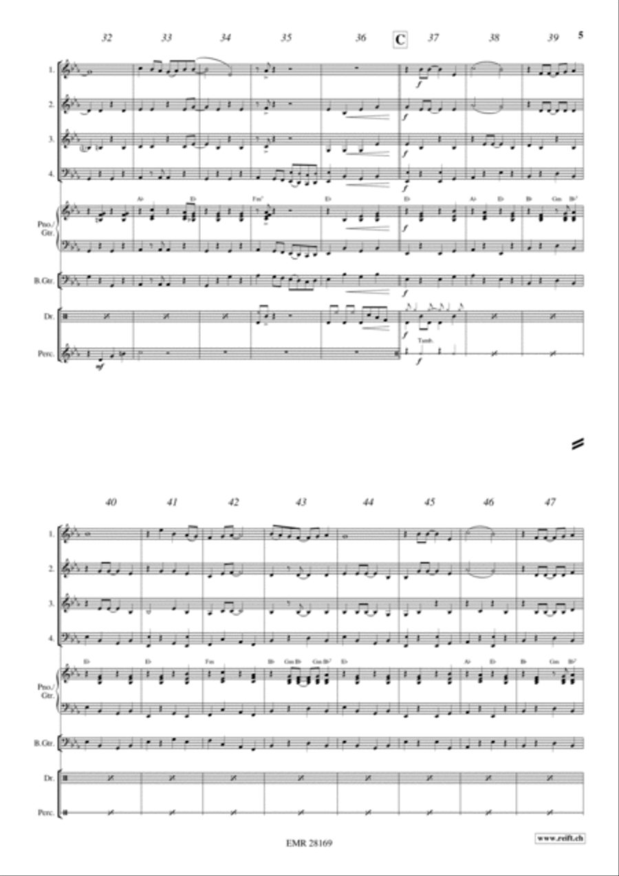 That Happy Feeling Woodwind Quartet scores gallery preview page 4