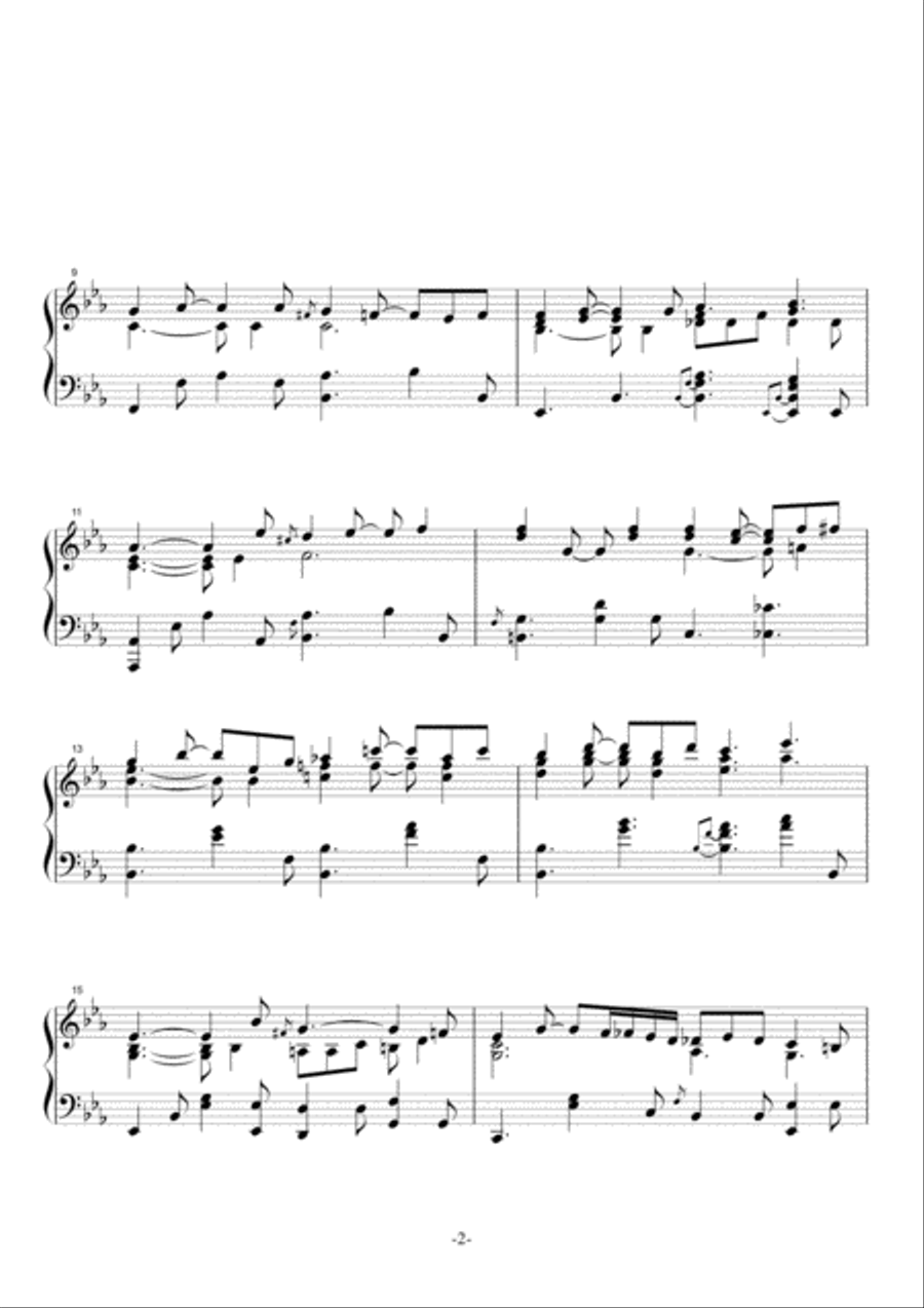 The Stylish Classic (1) - Two Variations on the Theme of J.S.Bach's Fugue, G minor Piano Solo scores gallery preview page 4