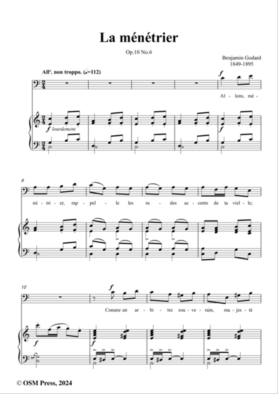 B. Godard-La ménétrier,in C Major,Op.10 No.6 Voice scores gallery preview page 2
