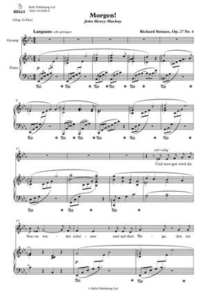 Morgen!, Op. 27 No. 4 (E-flat Major)