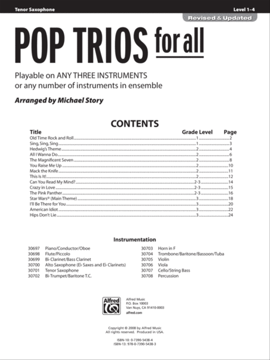 Pop Trios for All Small Ensemble scores gallery preview page 2