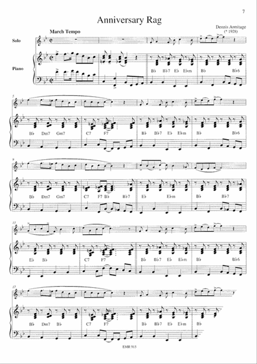 Ragtime Flute Duet scores gallery preview page 4
