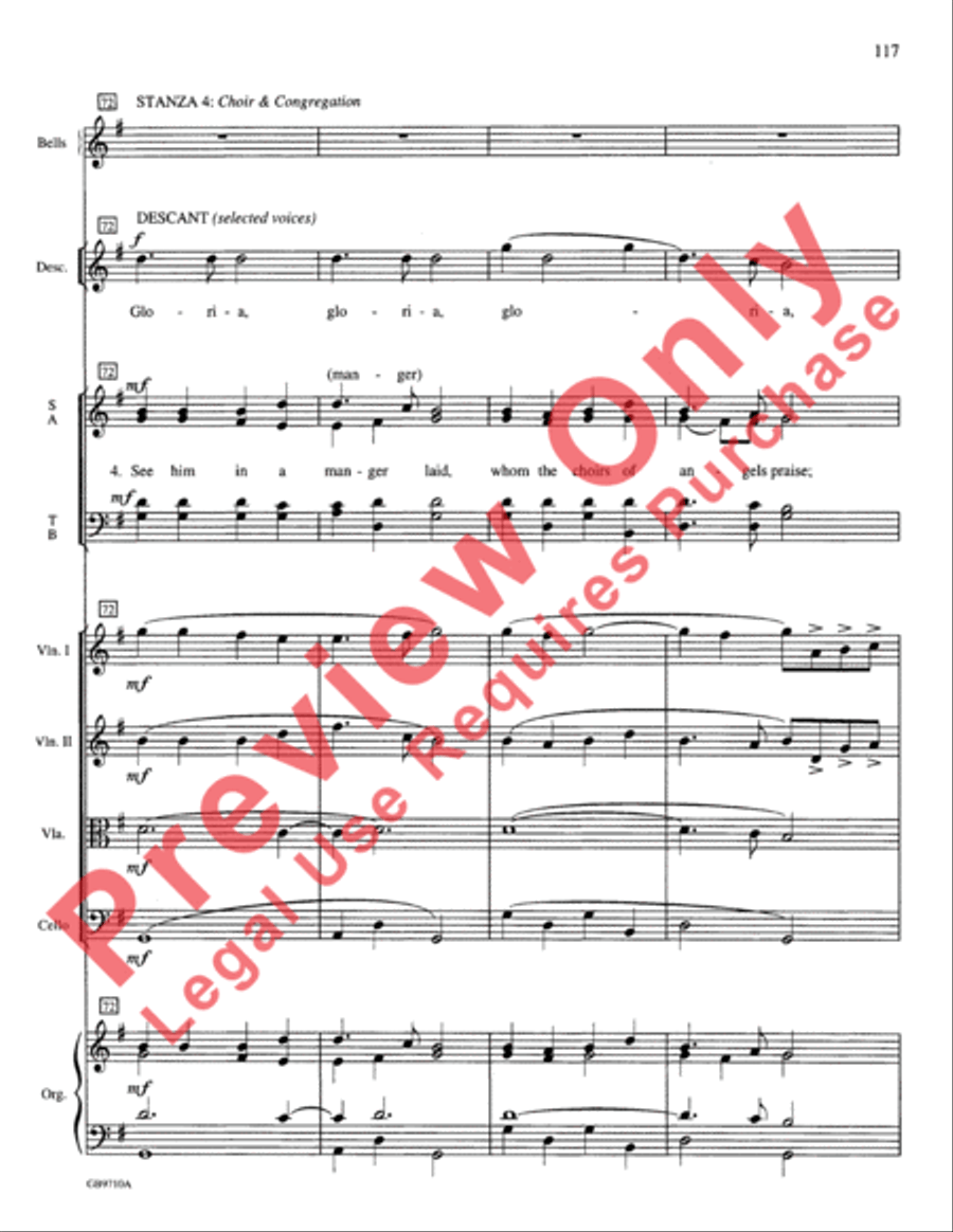 A Festival of Lessons and Carols Choir scores gallery preview page 118
