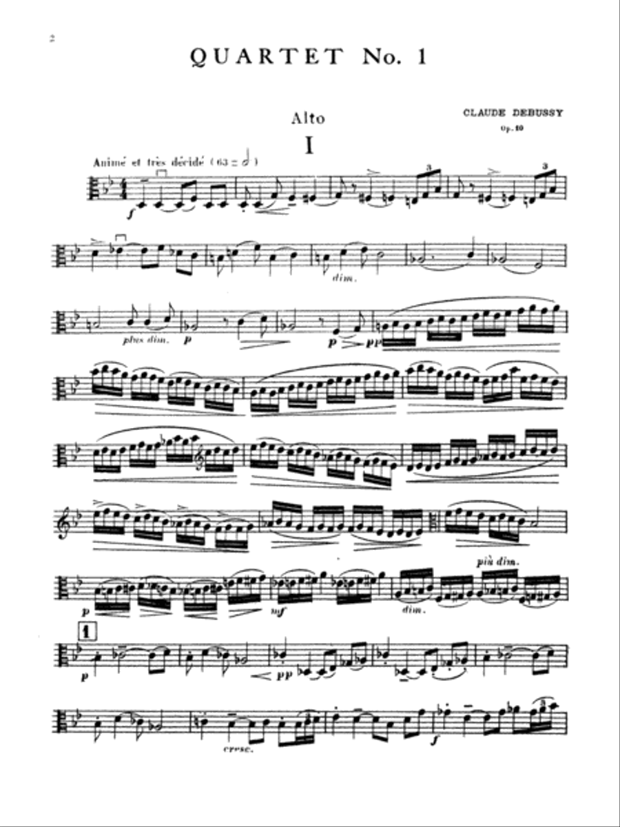 String Quartet, Op. 10 String Quartet scores gallery preview page 3