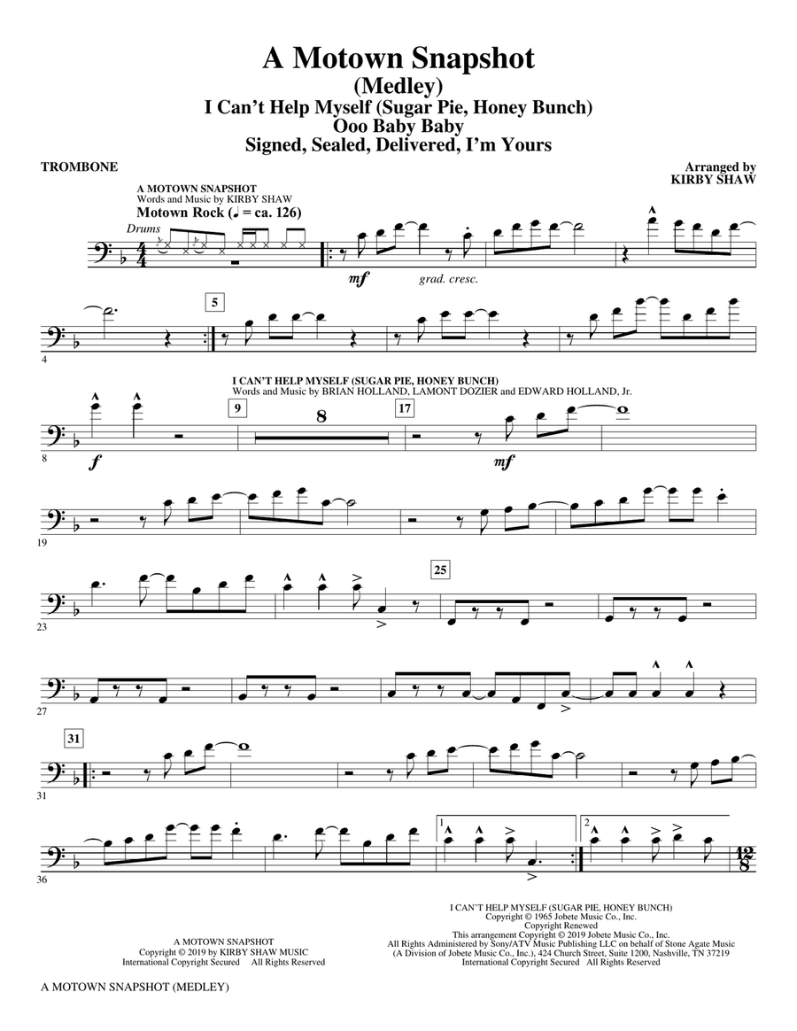 A Motown Snapshot (Medley) - Trombone