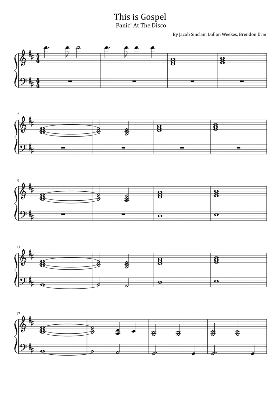 This Is Gospel This Is Gospel Piano Solo scores gallery preview page 1