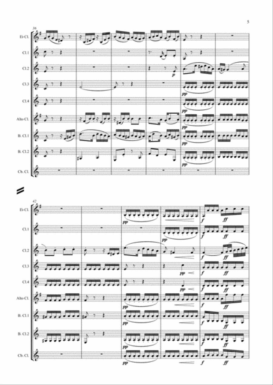 Rondino arr. clarinet choir Rondino arr. clarinet choir Clarinet Choir scores gallery preview page 5