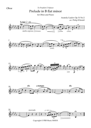 Prelude in B flat minor (Lyadov) - [Oboe]