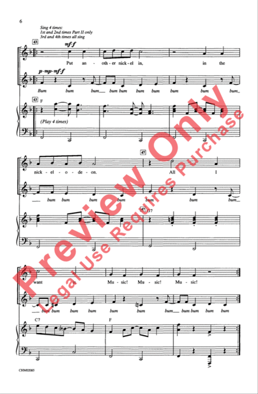 Music! Music! Music! Music! Music! Music! 2-Part scores gallery preview page 6